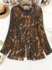 Katta o'lchamdagi ayollar uchun bosma ko'ylak