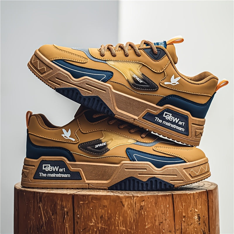 Men's Casual Sneakers with PU Upper Fabric Lining PVC Sole for Daily Wear