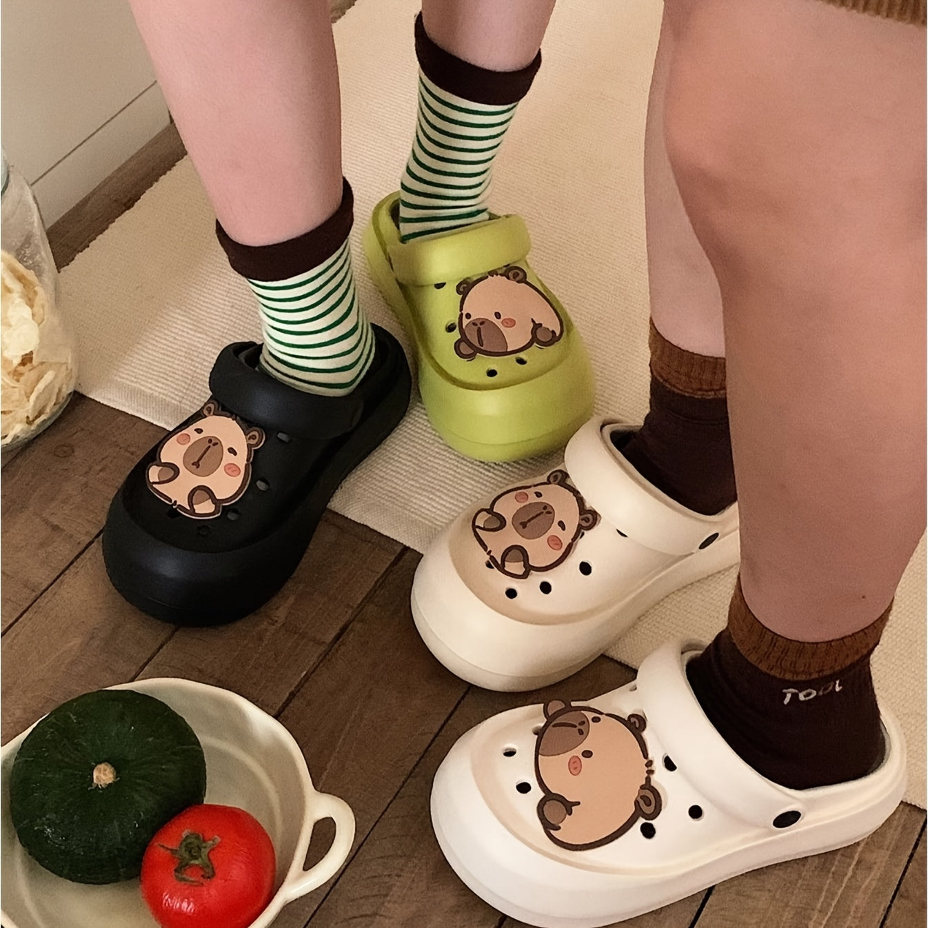 Women's EVA Clogs Casual Summer Sandals Black Green White Beige Indoor Outdoor