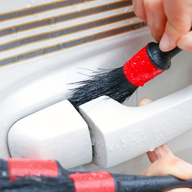 5 juegos de cepillos para lavado de autos, herramientas de limpieza de plástico suave, almacenamiento portátil