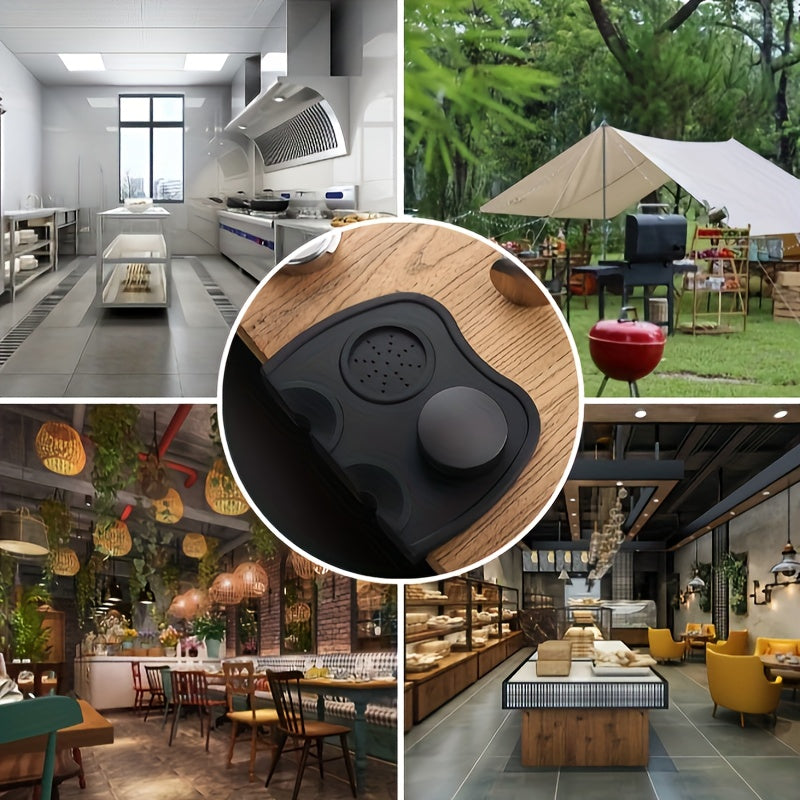 Silicone Espresso Tamper Pad Oziq-ovqat xavfsiz, sirpanmaydigan, qahva asbobi