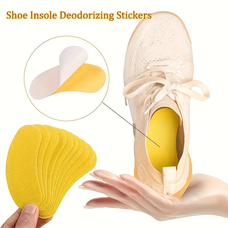 Unisex Breathable Shoe Insoles Stickers Sweat-Absorbent Odor Control