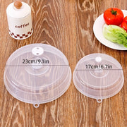 2 Pieces Microwave Oven Food Covers, Transparent Plastic, Anti-Splash Bowl Covers