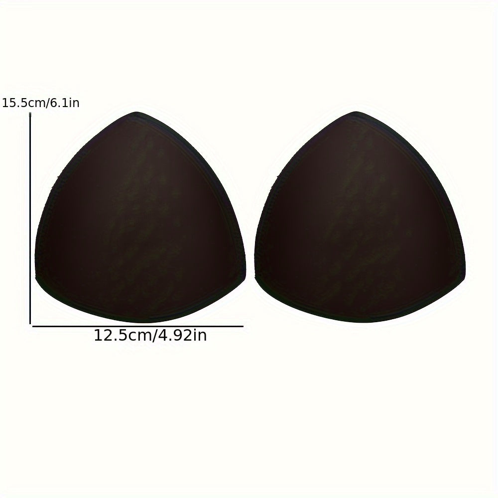 Conjunto de inserts ajustables en forma de triángulo para sujetador, negro, beige y blanco, para pechos pequeños