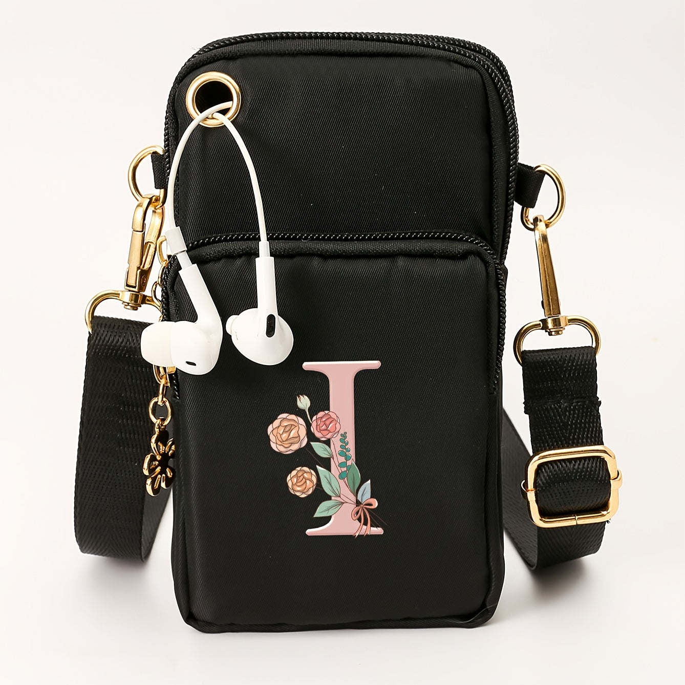 Ayollar uchun kichik yelka sumkasi, gul naqshli, kundalik ko‘p funksiyali crossbody sumka, kichik qo‘l sumkasi