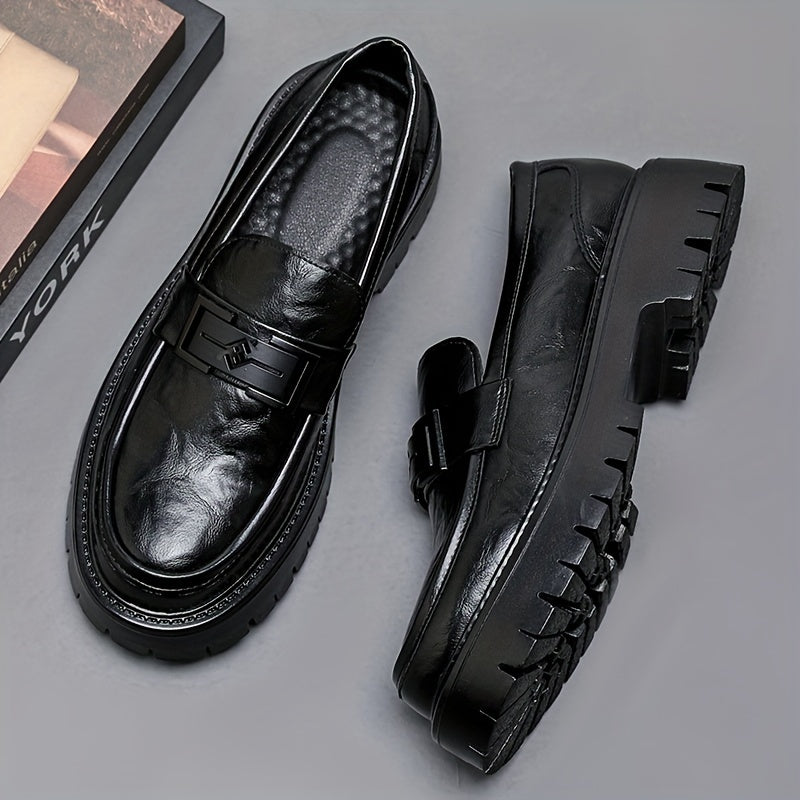 Men's Slip-On Loafers with Non-Slip Rubber Sole Casual Fashion Solid Color