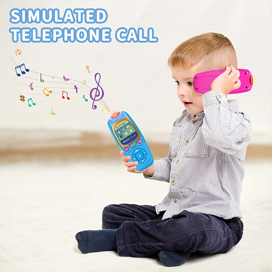 Colorful Kids Puzzle Toy Set with Music Lights Phone and Car Keys for Ages 2+