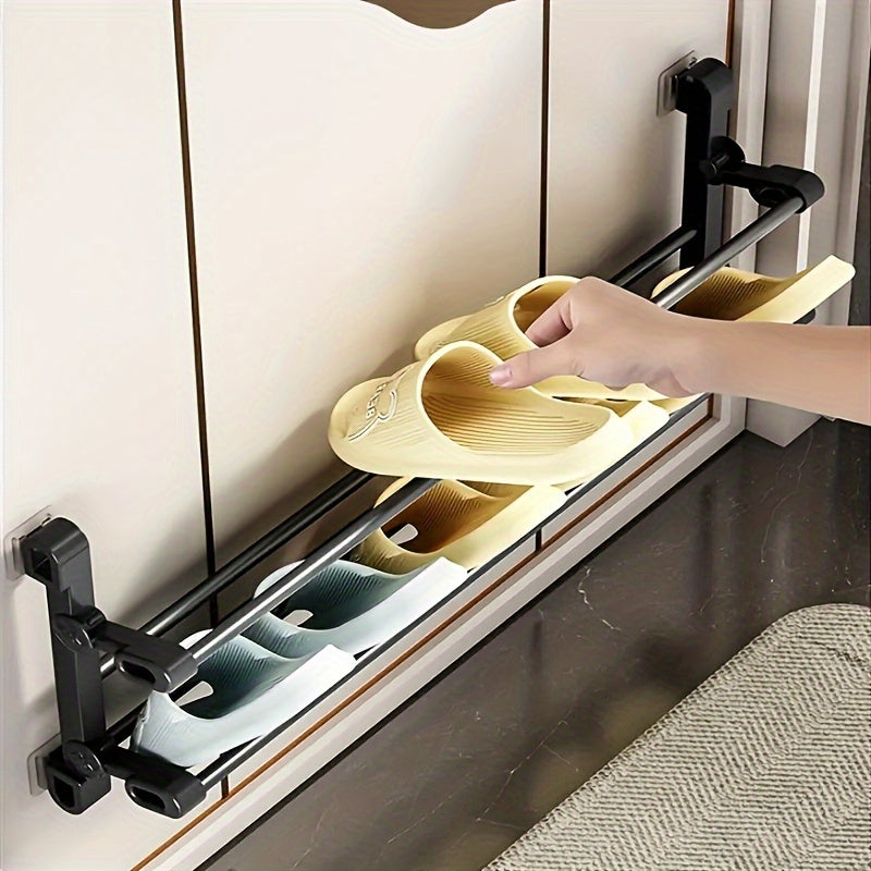 Kichik devorga o'rnatiladigan poyabzal tokchasi, burg'ulash talab qilinmaydi, uyda foydalanish uchun mo'ljallangan, turli xonalar va talabalar yotoqxonalari uchun ideal.