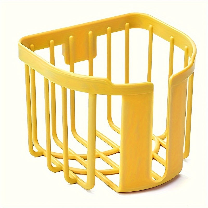 An'anaviy uslubdagi hammomlar va oshxonalar uchun plastik devorga o'rnatiladigan hojat qog'ozi tutgichi, qog'oz roliklari uchun yopishqoq saqlash savati bilan. Uy tartibini tashkil etish uchun ideal.