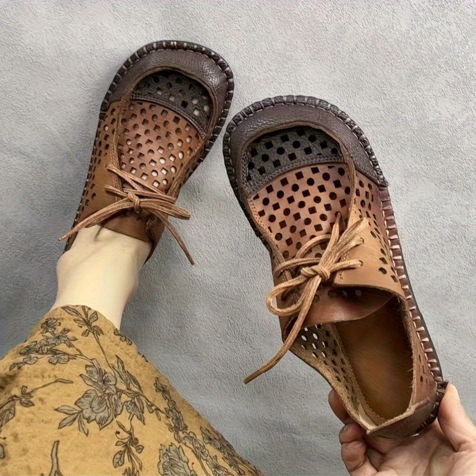 Zapatos vintage de mujer tipo Mary Jane con correa ajustable, transpirables, para todas las estaciones