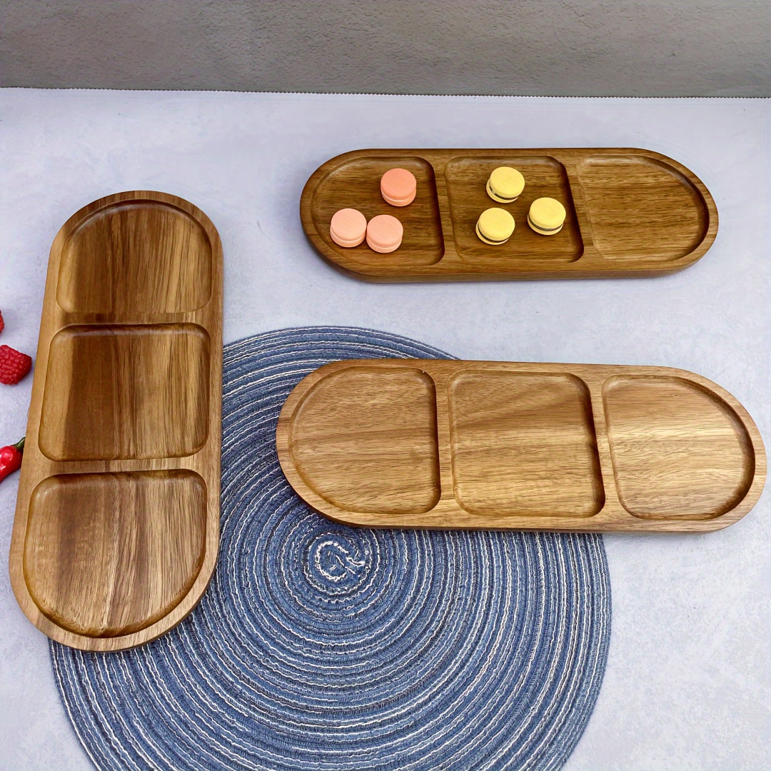 Yog'och xizmat qilish taxtasi 28.96cm nonushta, atıştırmalıklar, tort, apetitlar, souslar, mevalar uchun