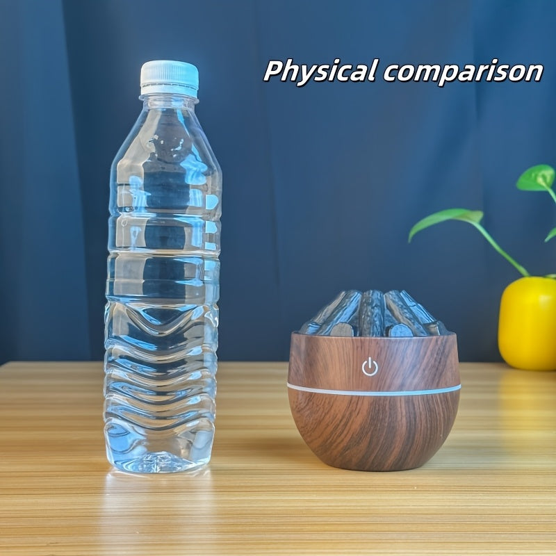 Humidificador de coche, hogar y escritorio con enchufe USB, luz nocturna y capacidad de agua de 200 ml