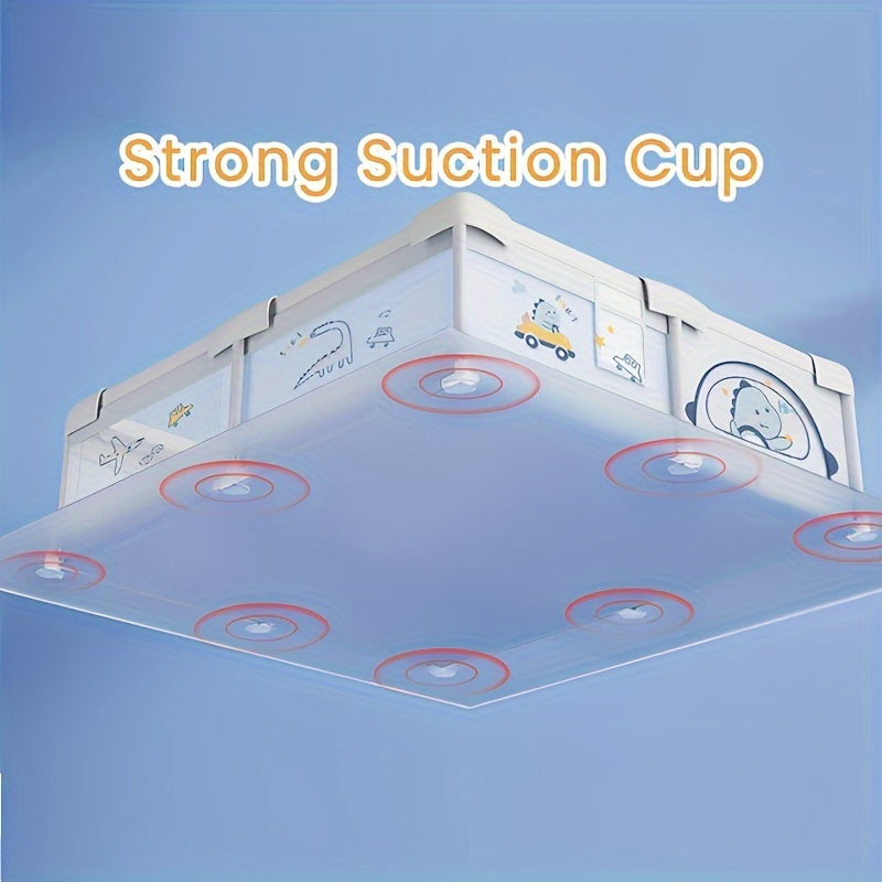 Indoor and Outdoor Playpen with Safety Gate and Non-Slip Bases