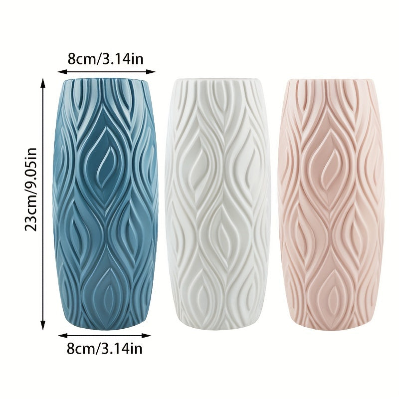 Plastic Flower Vase Drop-Resistant Unbreakable Home Decor