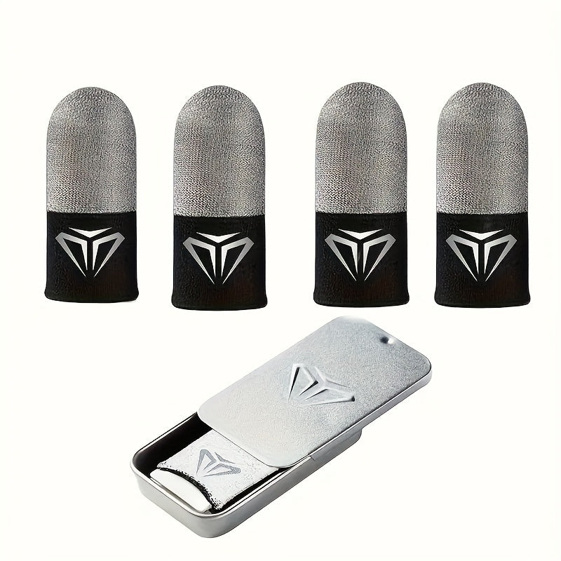 2 Pairs E-Sports Sweat-Resistant Nylon Finger Sleeves for Gaming