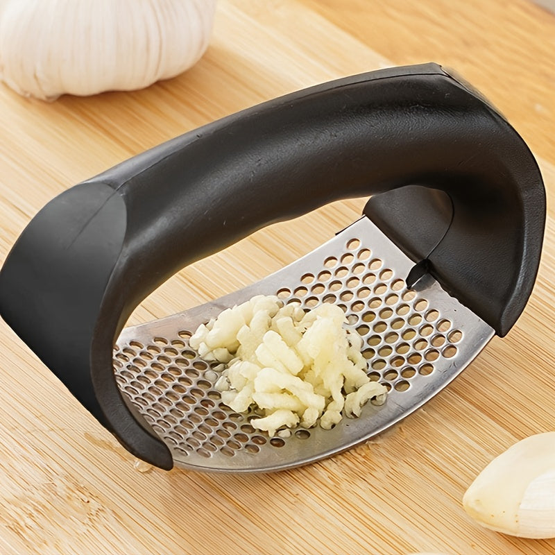 Stainless Steel Manual Garlic Press No Power Needed for Home Dorm Use