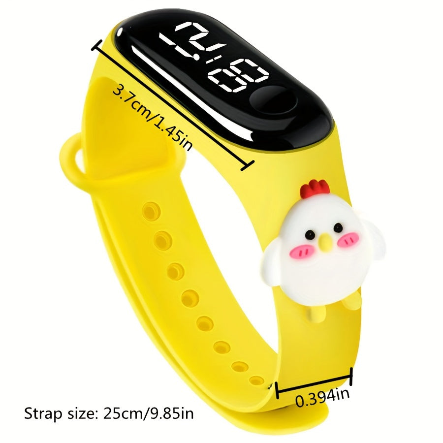 Kids Digital Sports Watch Silicone Band Non-Waterproof LED Touch Screen