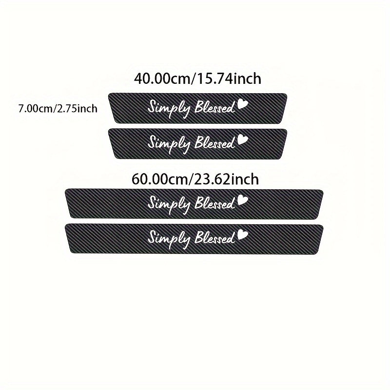 4 dona suv o'tkazmaydigan avtomobil eshigi chegarasi chiziqlari to'siqdan himoya qilish