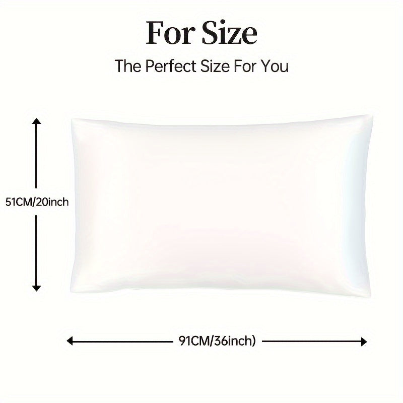 Toza rangli ipak yostiq qopqog'i to'quvchan teri va soch parvarishi uchun, hashamatli his