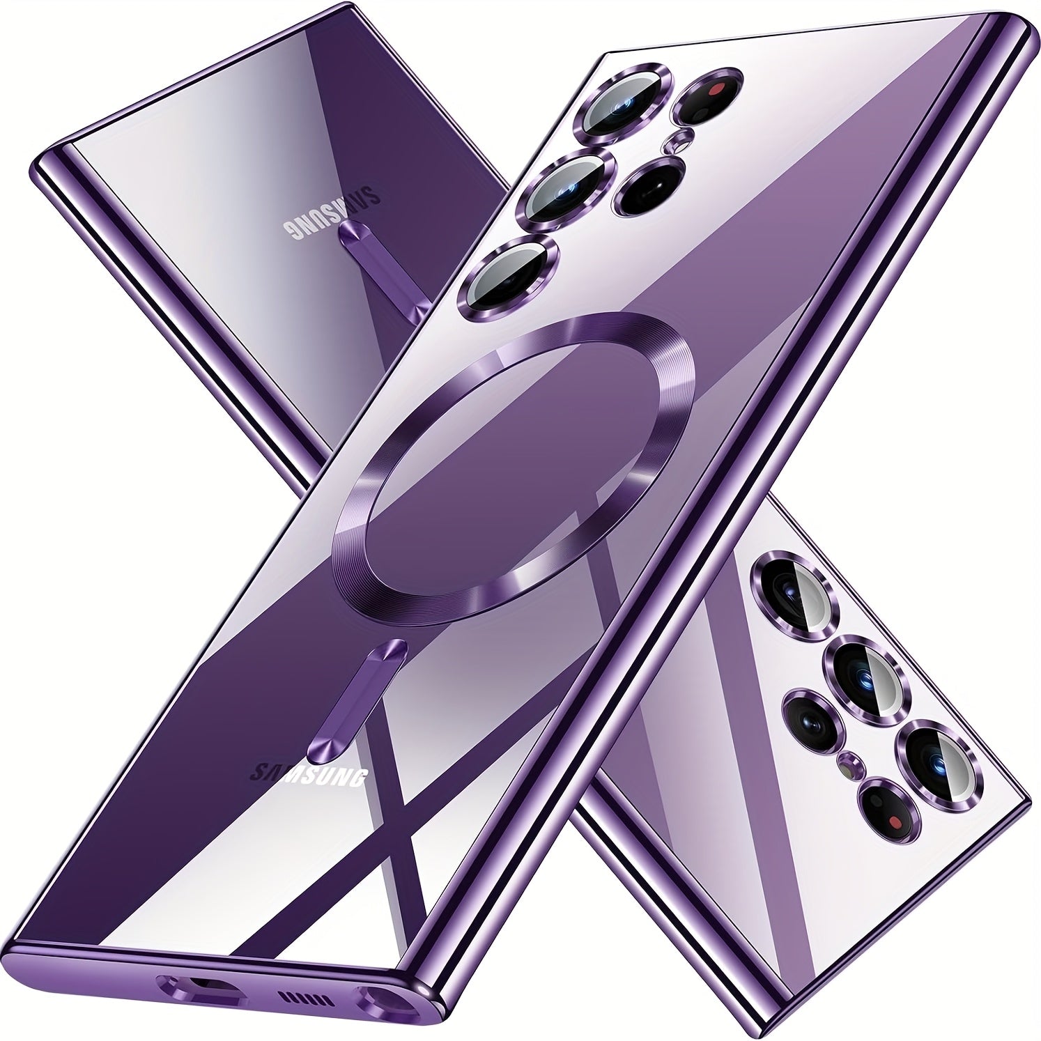 Clear TPU Phone Case for Samsung Galaxy S Series Wireless Charging Compatible