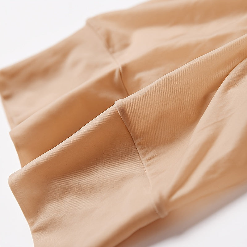 Plus Size Women's High Waist Shiny Pantyhose Tights for Fall Slimming Hosiery 2 Pack