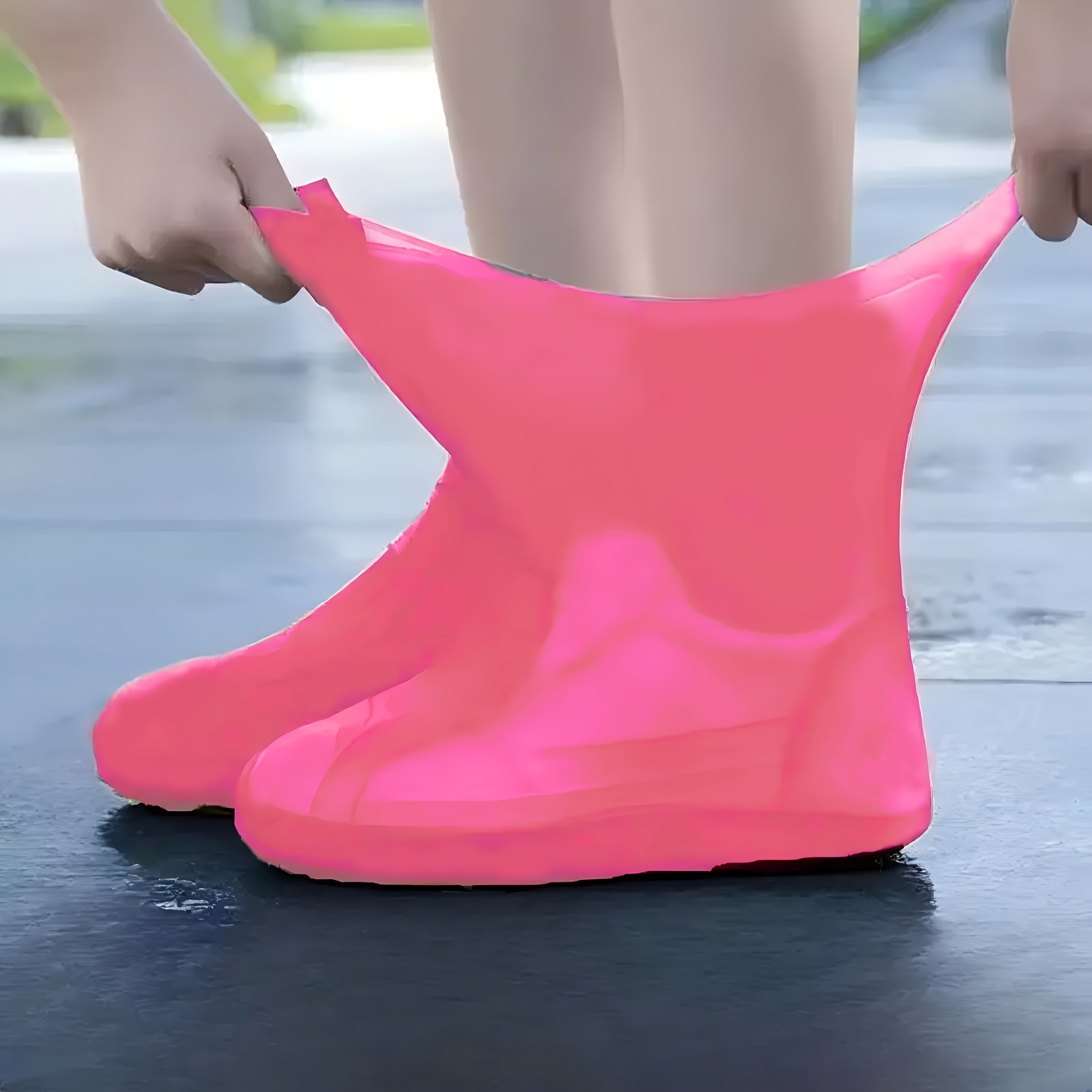 Unisex Waterproof Shoe Covers Durable Rainy Day Boot Protectors