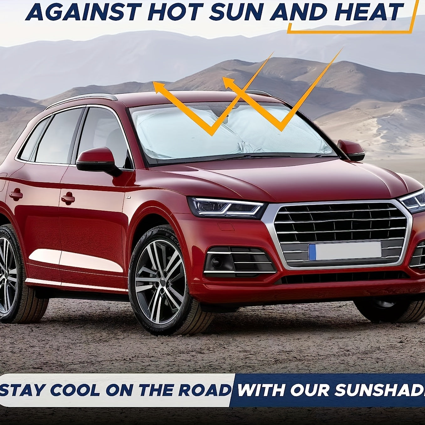 Передний солнцезащитный козырек для автомобиля, выдвижной, отражающий, для лобового стекла