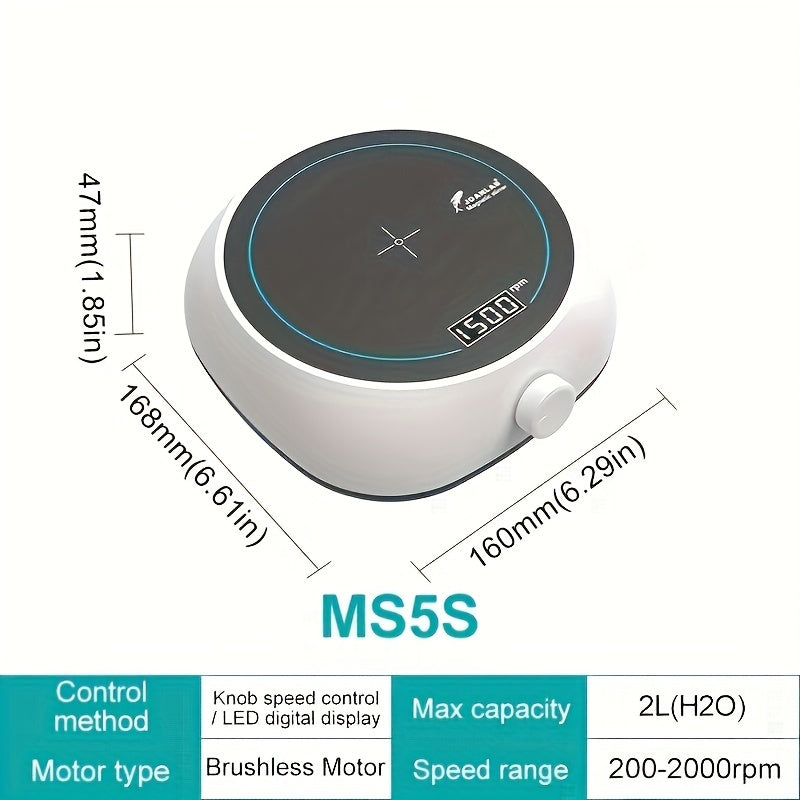 Digital Magnetic Stirrer with LED Display Laboratory Equipment Black 110V 220V