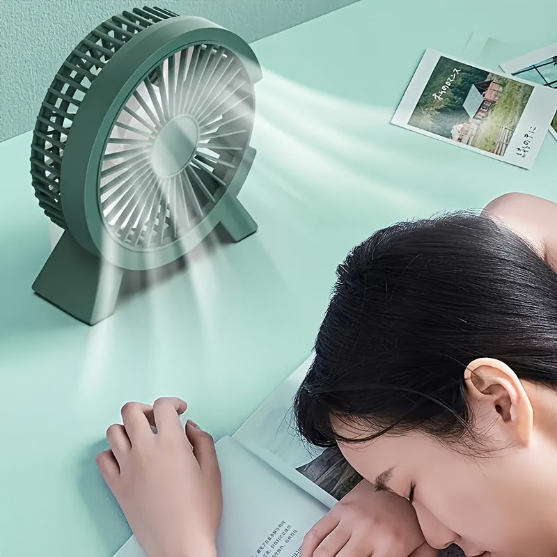 Mini Handheld Fan USB Rechargeable Portable Personal Cooling Compact for Travel Camping Office
