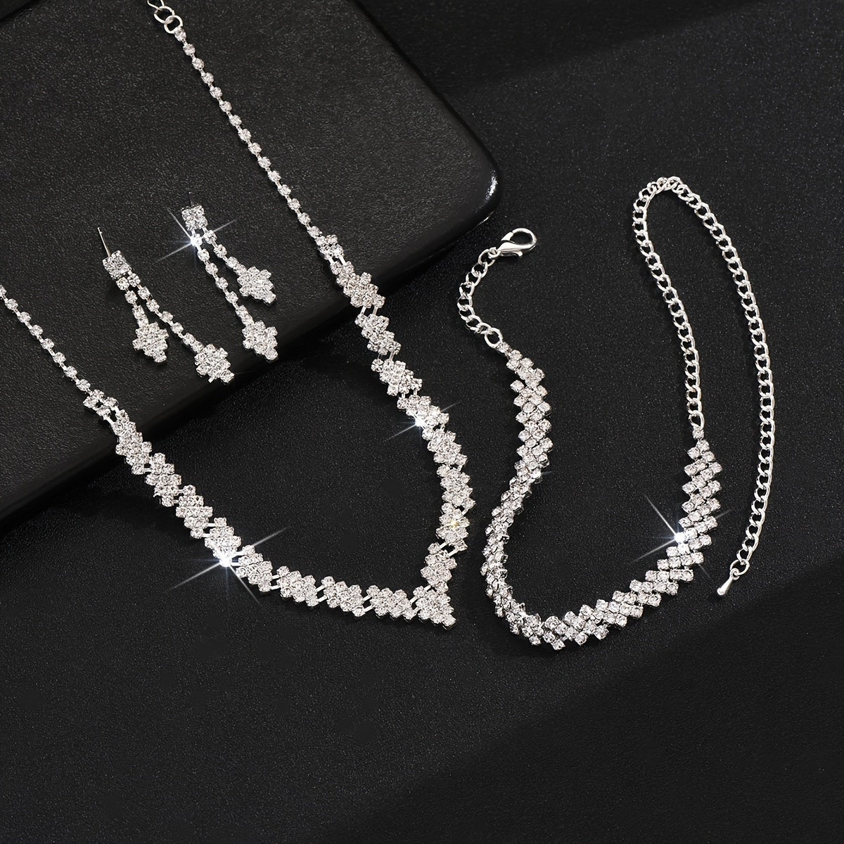 Bridal Accessories Korean-Inspired Necklaces Earrings Bracelets Sets for Weddings