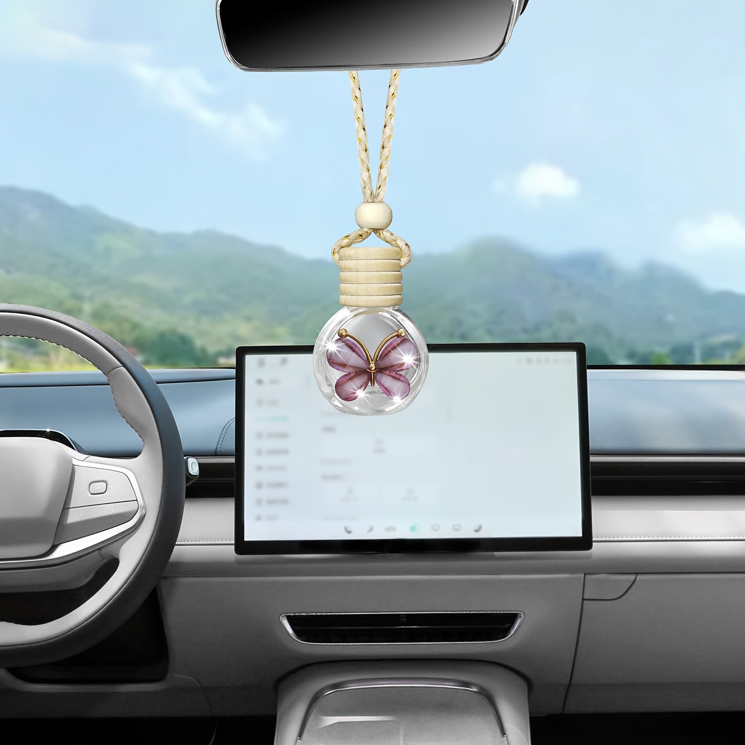 Avtomobil havo tozalovchi shisha diffuser qayta ishlatiladigan to'ldirish shishasi transport vositasi ichki qismi uchun