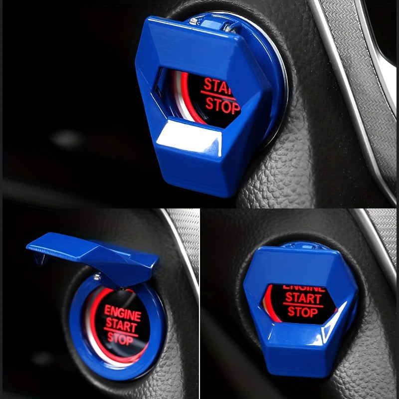 Universal Car Push-Button Start Switch Protective Cover Black Durable Silicon