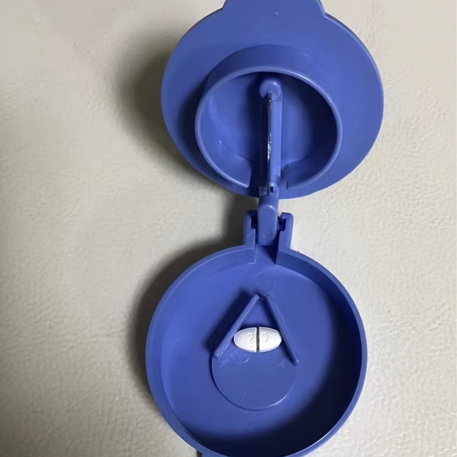 Portable Pill Cutter and Storage Box for Travel with Crusher Function