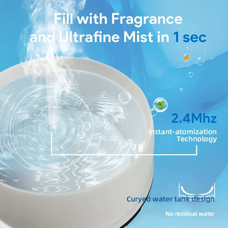 300ml Soundwave Essential Oil Diffuser Humidifier with 7-Color LED Night Light