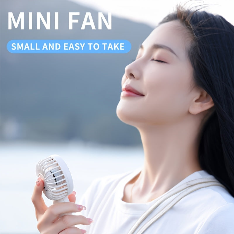 Mini Portable Handheld Fan USB Rechargeable Personal Fan for Travel Camping