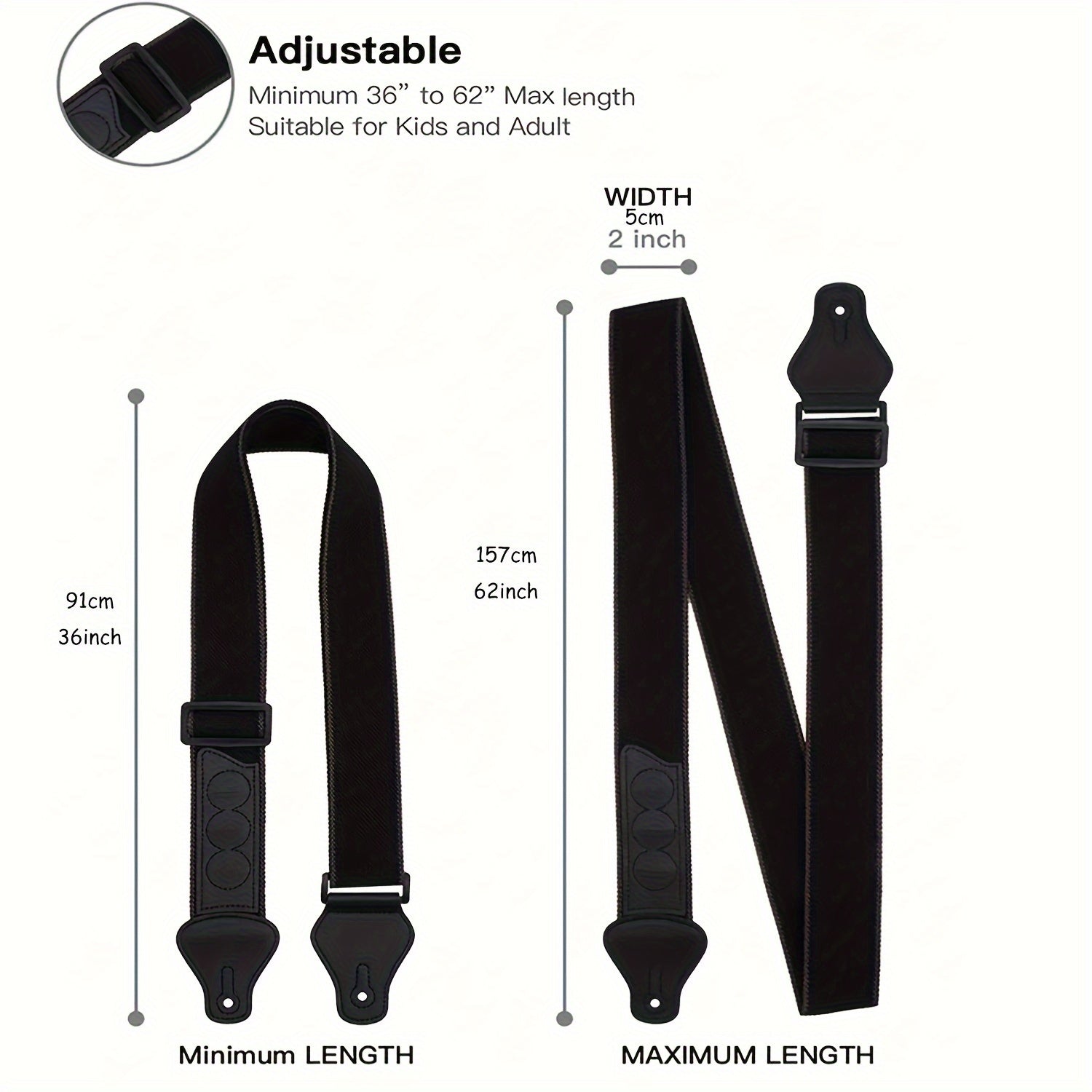 10 регулируемых ремней для гитары с держателем для медиаторов, кожаными концами, звездчатыми плечевыми ремнями, включает 5 медиаторов