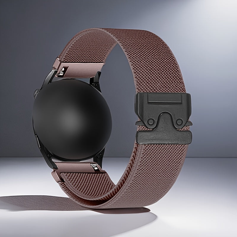 Elastic Nylon Watch Strap Adjustable Polyamide Band for Smartwatches 18mm 20mm 22mm