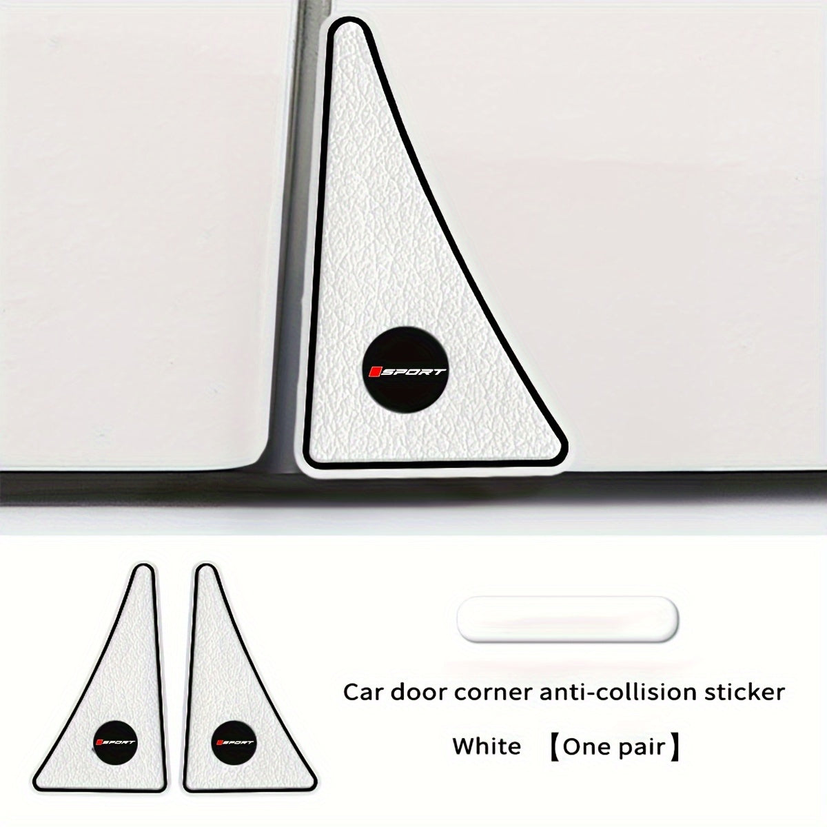 Avtomobil burchak tampon qo'riqchilari rezina uchburchakli yozuvlar o'z-o'zidan yopishadigan chizilishga qarshi himoya