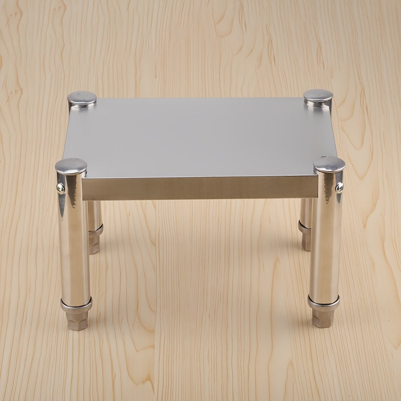 Stainless Steel Kitchen Storage Rack Single Tier Desktop Organizer Countertop Shelf