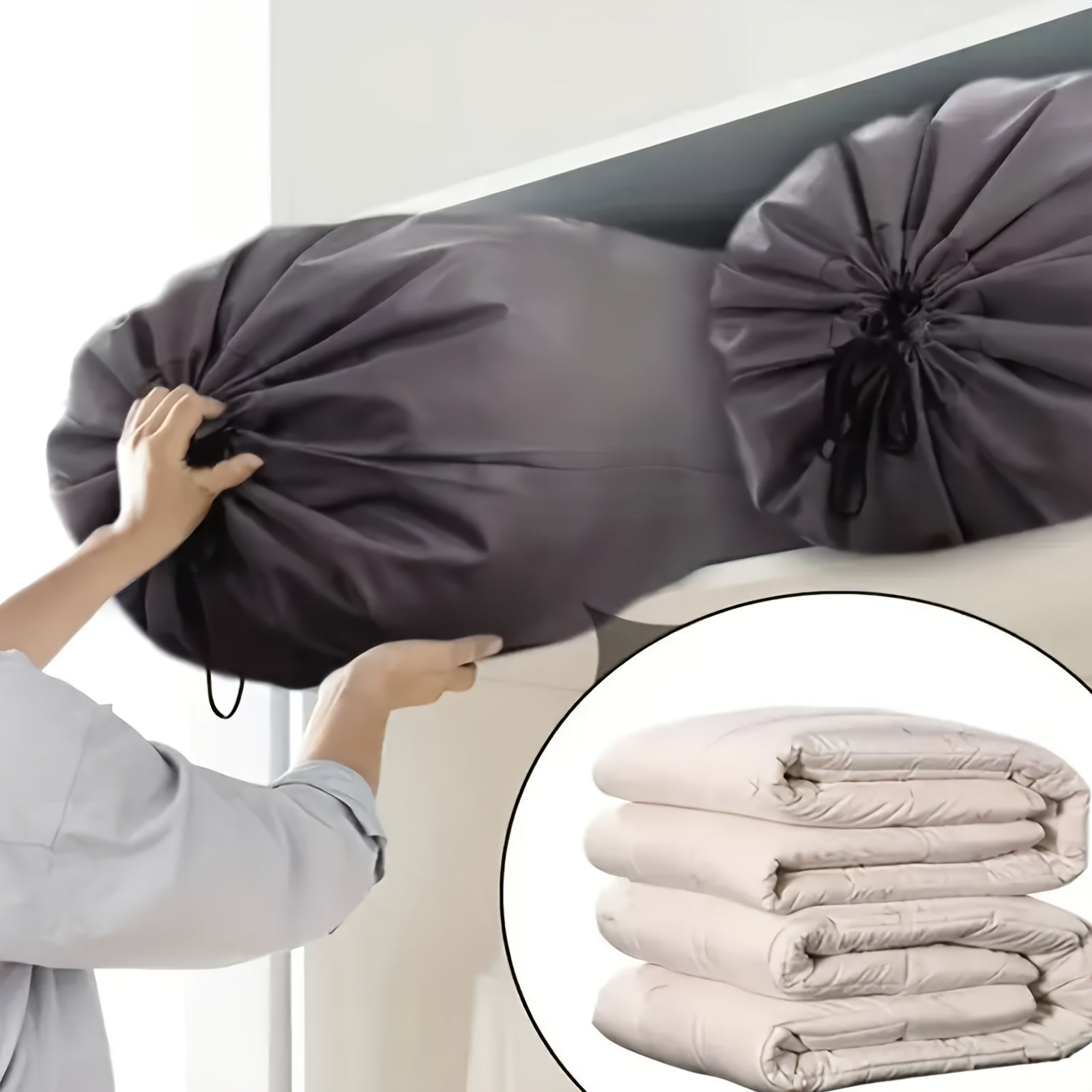 Large Waterproof Foldable Laundry Bag for Dorms and Home Storage