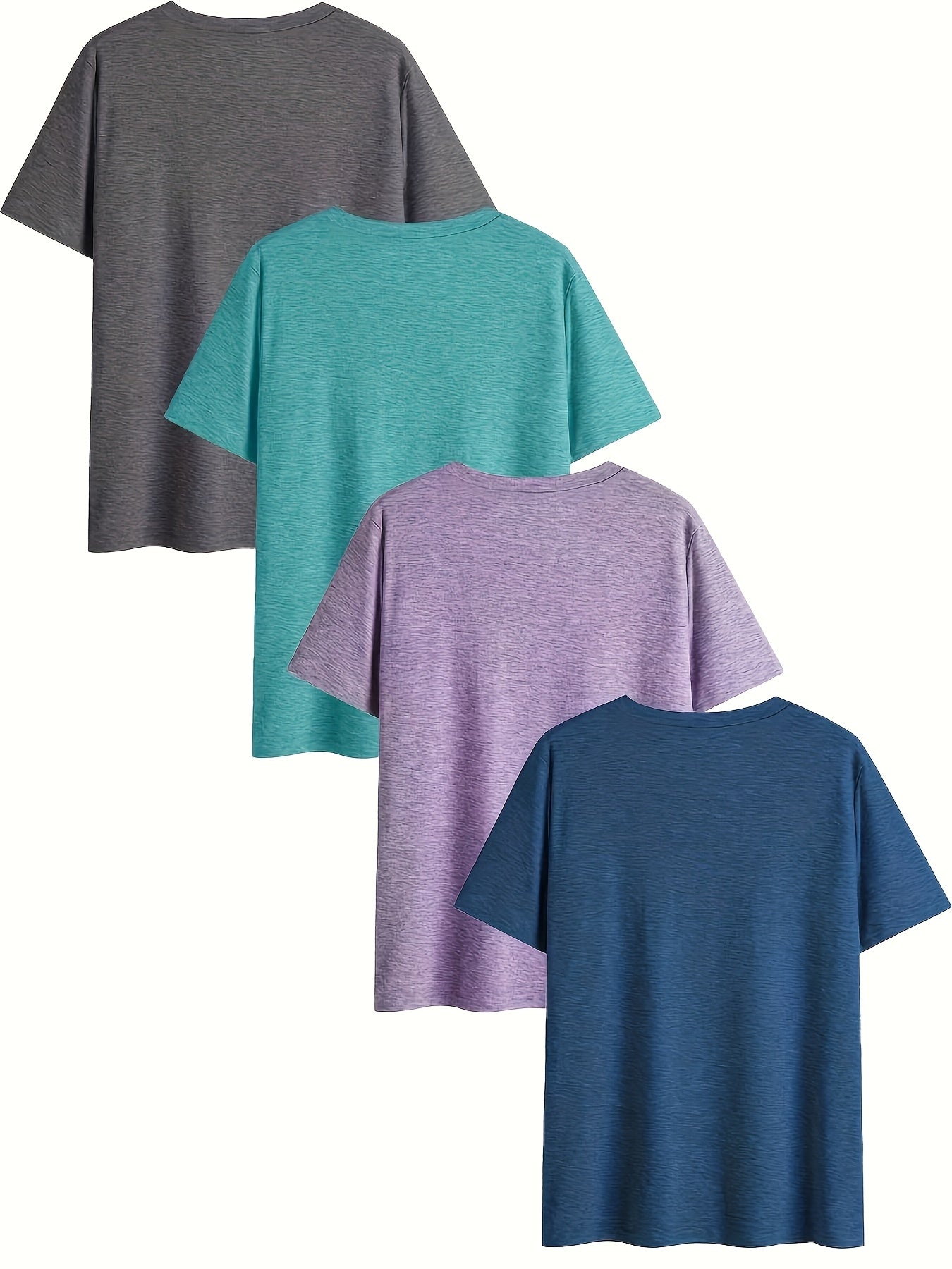 Women Solid Color V-Neck T-Shirts Casual Short Sleeve Spring Summer