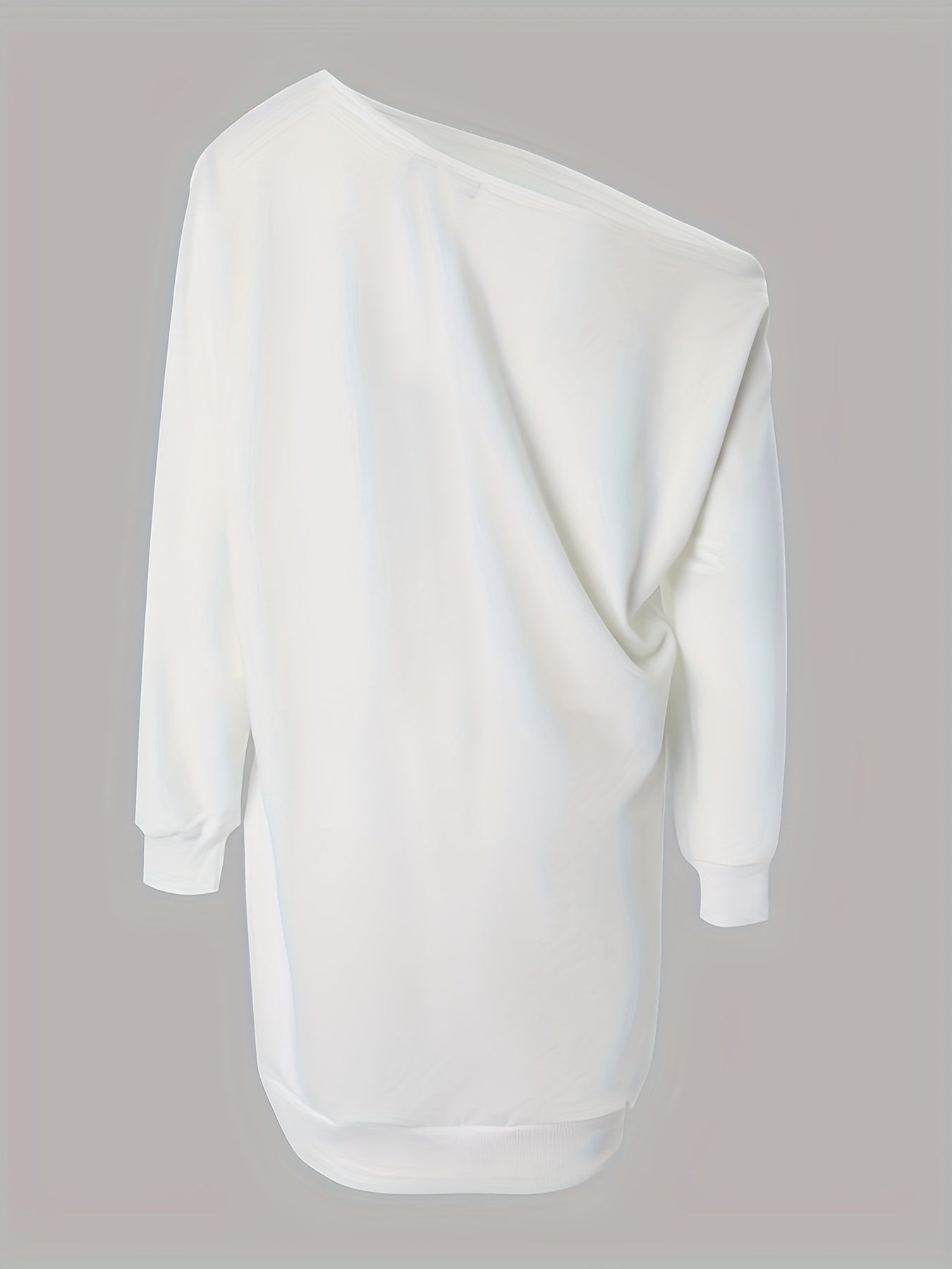 Футболка-платье с открытыми плечами и леопардовым принтом, черный полиэстер, эластичный, повседневный