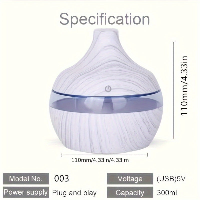 Humidifier for Home and Office, 130ml, Touch Control, 7 Color Lights