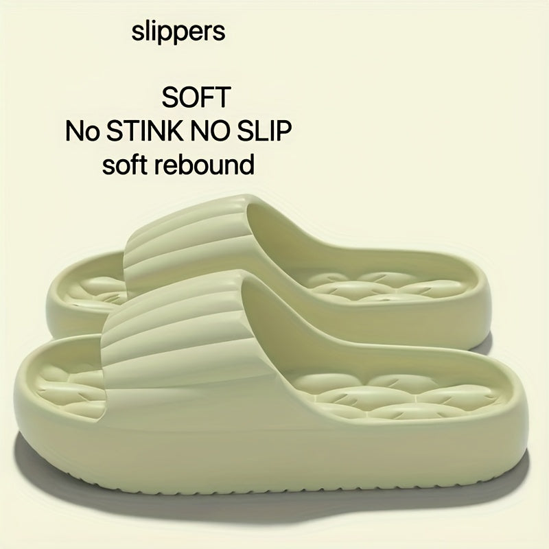 Women's Summer Home Slippers, Solid Color, Indoor Outdoor Beach Use