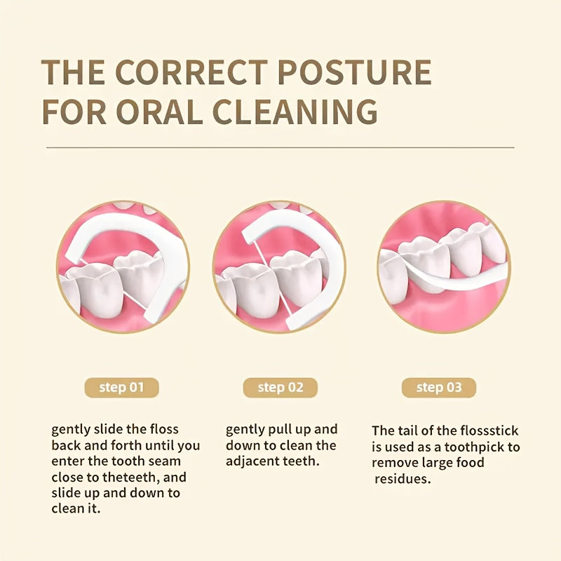 50/150 Pieces Dental Flossers Deep Cleaning Oral Care Portable Hygienic Floss