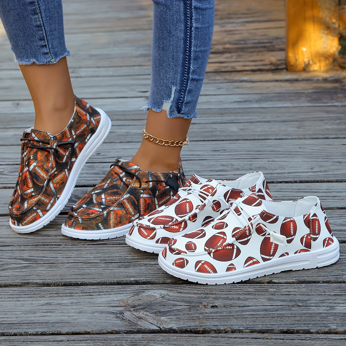 Women's Canvas Shoes Large Size Casual Cartoon Pattern All Seasons