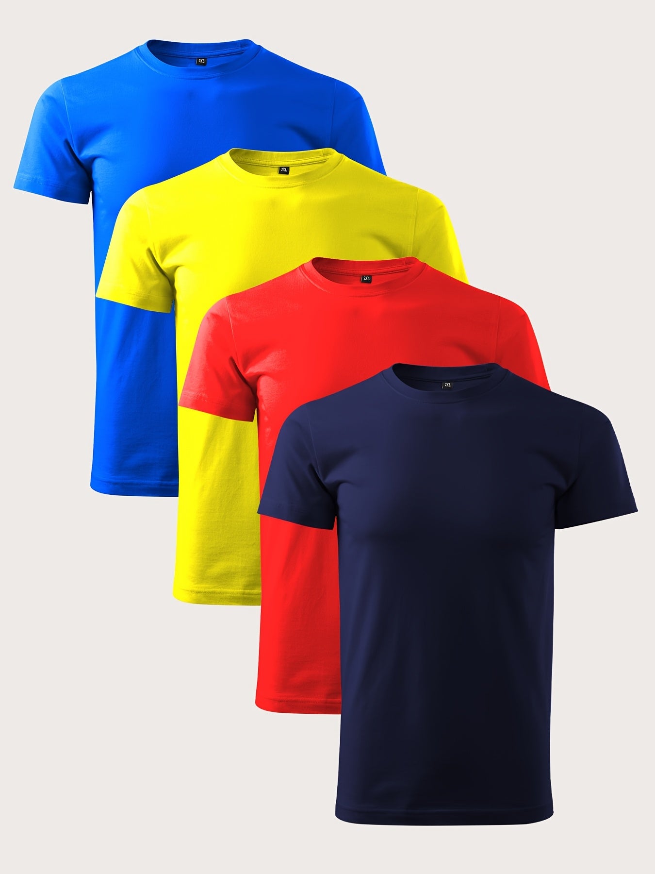 Мужские футболки большого размера из полиэстера, повседневные, с коротким рукавом, дышащие, трикотаж, летняя посадка