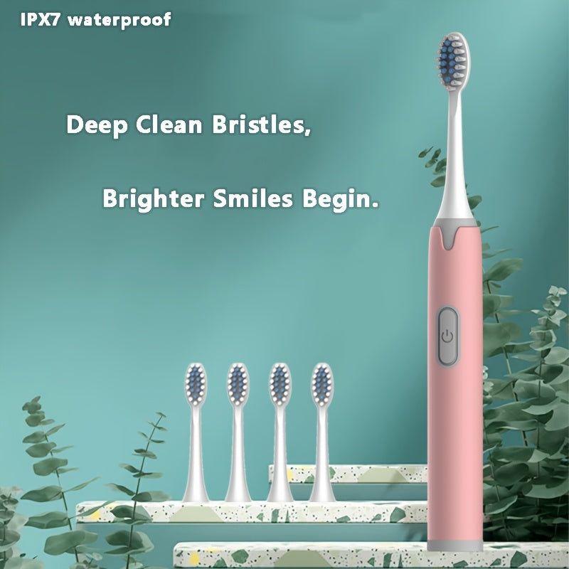 Cepillo de dientes eléctrico para adultos con cabezal de cepillo ultra suave, blanqueamiento dental