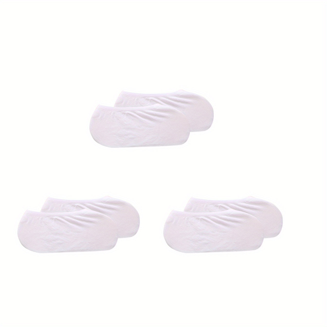 Women’s Invisible Low Cut Ankle Socks 3 Pairs Breathable Solid