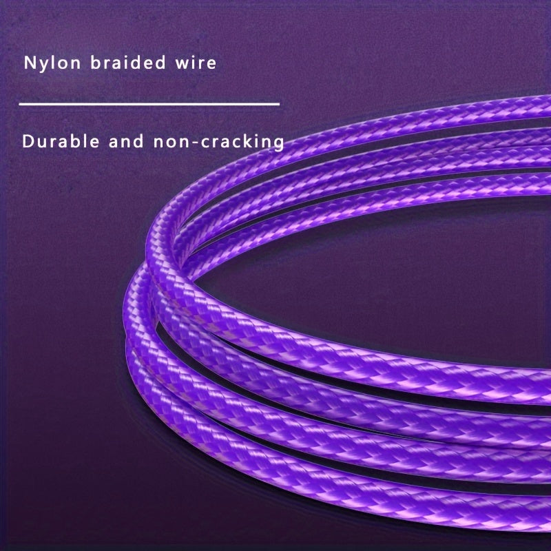 Nylon USB C Charging Cable Fast Charging Data Sync for Smartphones